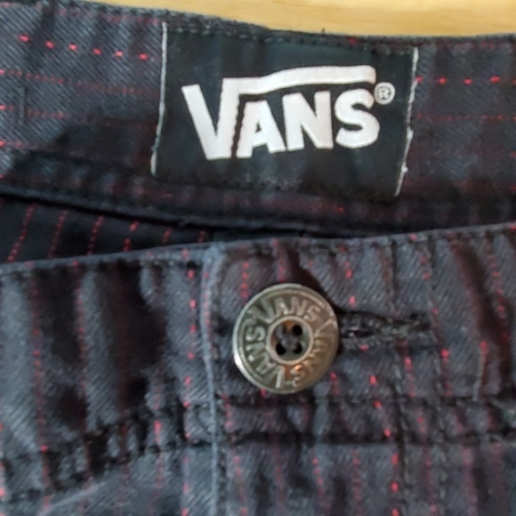 Vans Other - VANS black w red pinstripe shorts